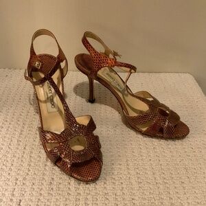 Brown Snakeskin Jimmy Choo Sandal